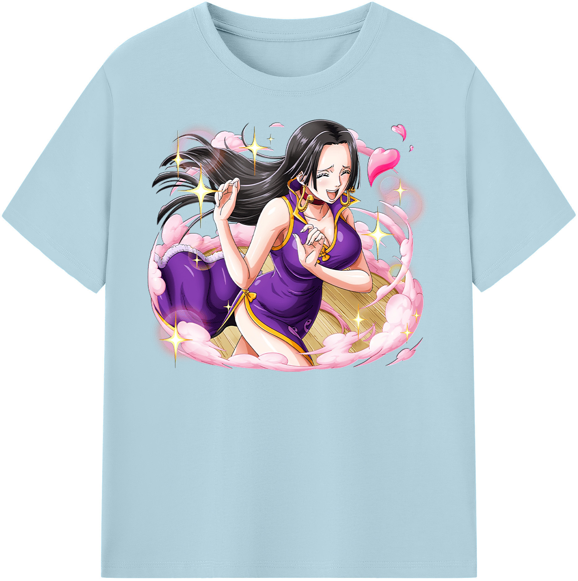 ワンピース ボア・ハンコック ONE PIECE Boa·Hancock 綿100％半袖Tシャツ（フロントプリント）